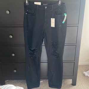 Judy Blue black distressed jeans
